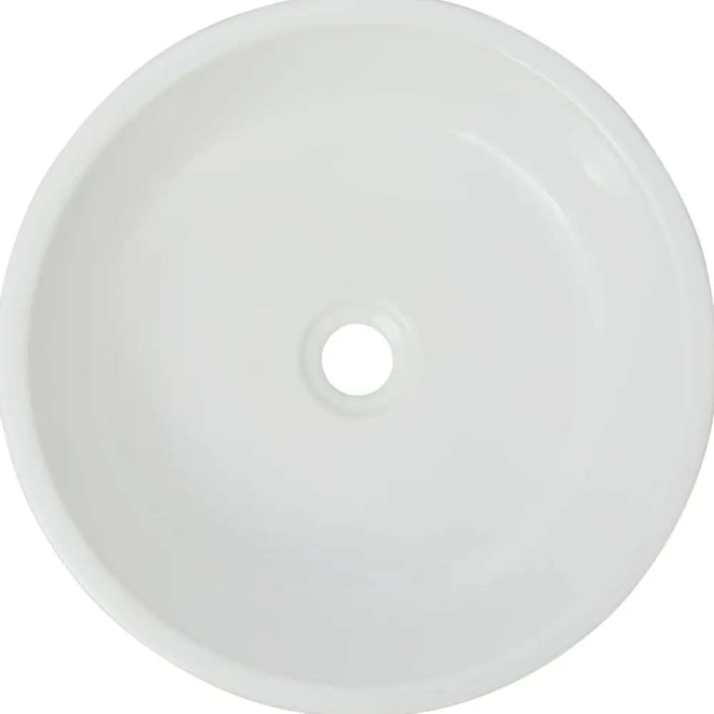 Wastafel rond 42x12 cm keramiek>vidaXL Hot
