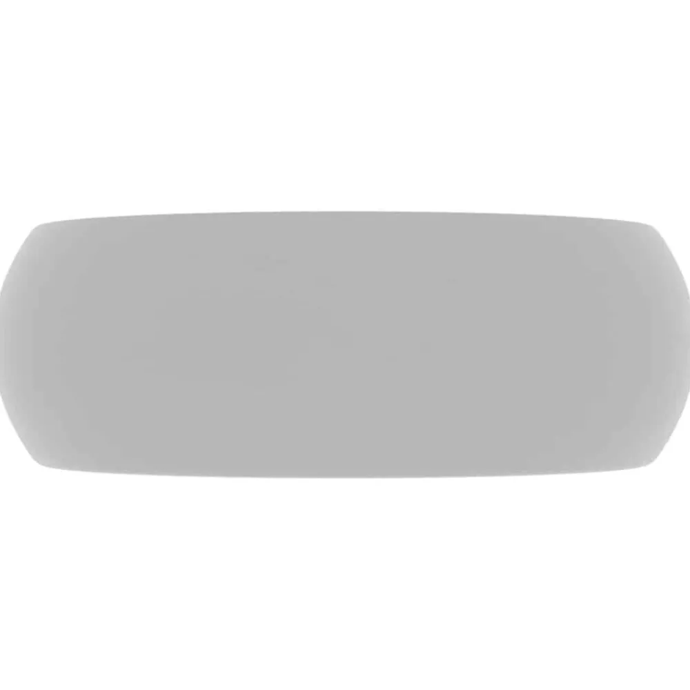 Sanitair & Loodgietersbenodigdheden*vidaXL Wastafel rond 40x15 cm keramiek mat lichtgrijs matlichtgrijs