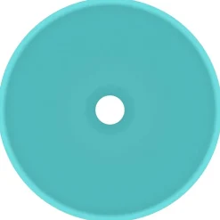 Sanitair & Loodgietersbenodigdheden*vidaXL Wastafel rond 32,5x14 cm keramiek mat lichtgroen matlichtgroen