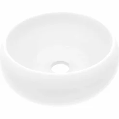Wastafel rond 40x15 cm keramiek>vidaXL