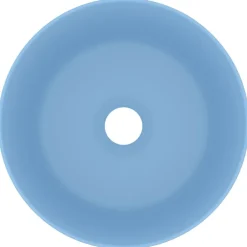 Sanitair & Loodgietersbenodigdheden*vidaXL Wastafel rond 40x15 cm keramiek mat lichtblauw matlichtblauw