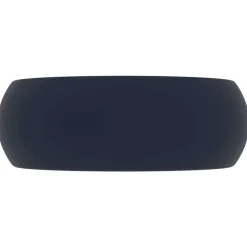 Sanitair & Loodgietersbenodigdheden*vidaXL Wastafel rond 40x15 cm keramiek mat donkerblauw matdonkerblauw