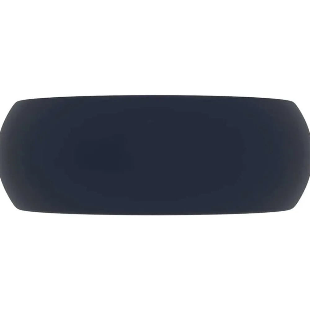 Sanitair & Loodgietersbenodigdheden*vidaXL Wastafel rond 40x15 cm keramiek mat donkerblauw matdonkerblauw