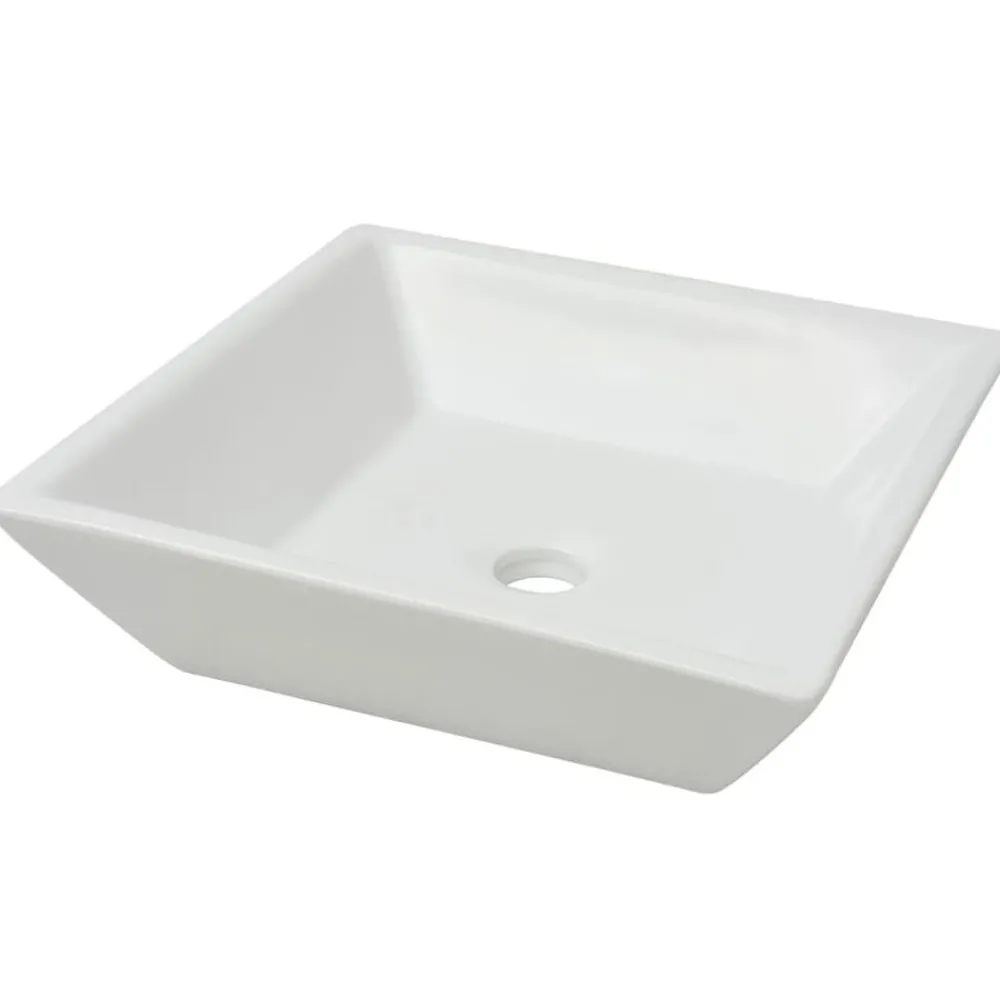 Wastafel vierkant 41,5x41,5x12 cm keramiek>vidaXL