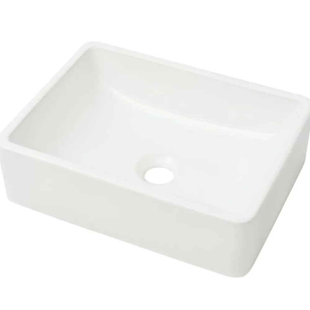 Sanitair & Loodgietersbenodigdheden*vidaXL Wastafel 41x30x12 cm keramiek Wit