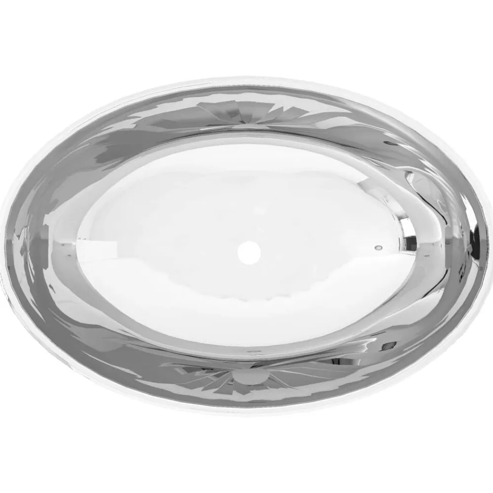 Sanitair & Loodgietersbenodigdheden*vidaXL Wastafel 40x33x13,5 cm keramiek kleurig Zilver