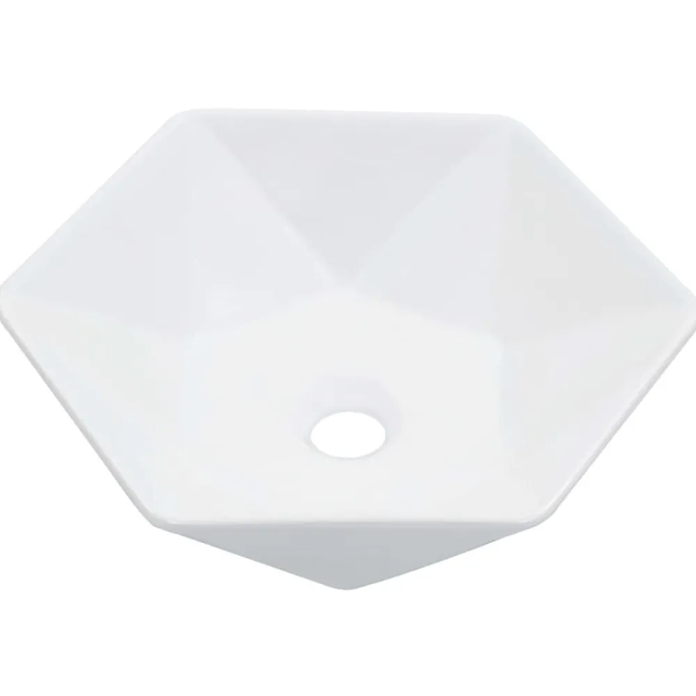 Sanitair & Loodgietersbenodigdheden*vidaXL Wastafel 41x36,5x12 cm keramiek Wit