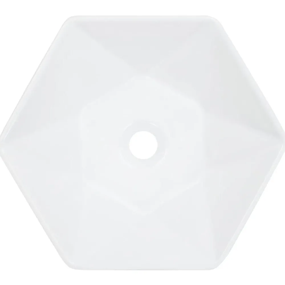 Sanitair & Loodgietersbenodigdheden*vidaXL Wastafel 41x36,5x12 cm keramiek Wit