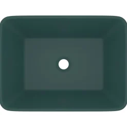 Wastafel 41x30x12 cm keramiek mat donkergroen><noscript><img width=