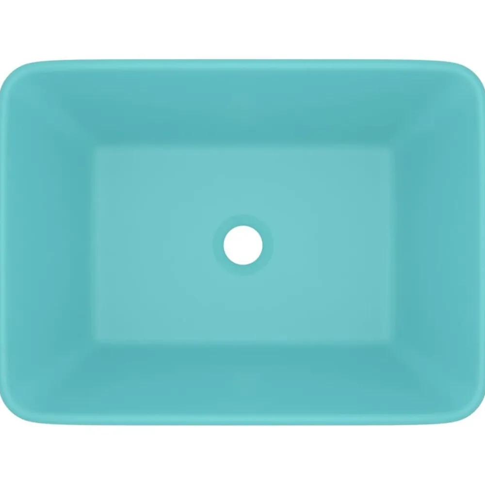 Wastafel 41x30x12 cm keramiek mat lichtgroen>vidaXL Discount