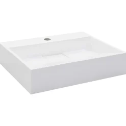Sanitair & Loodgietersbenodigdheden*vidaXL Wastafel 50x38x13 cm mineraal gegoten/marmer gegoten wit
