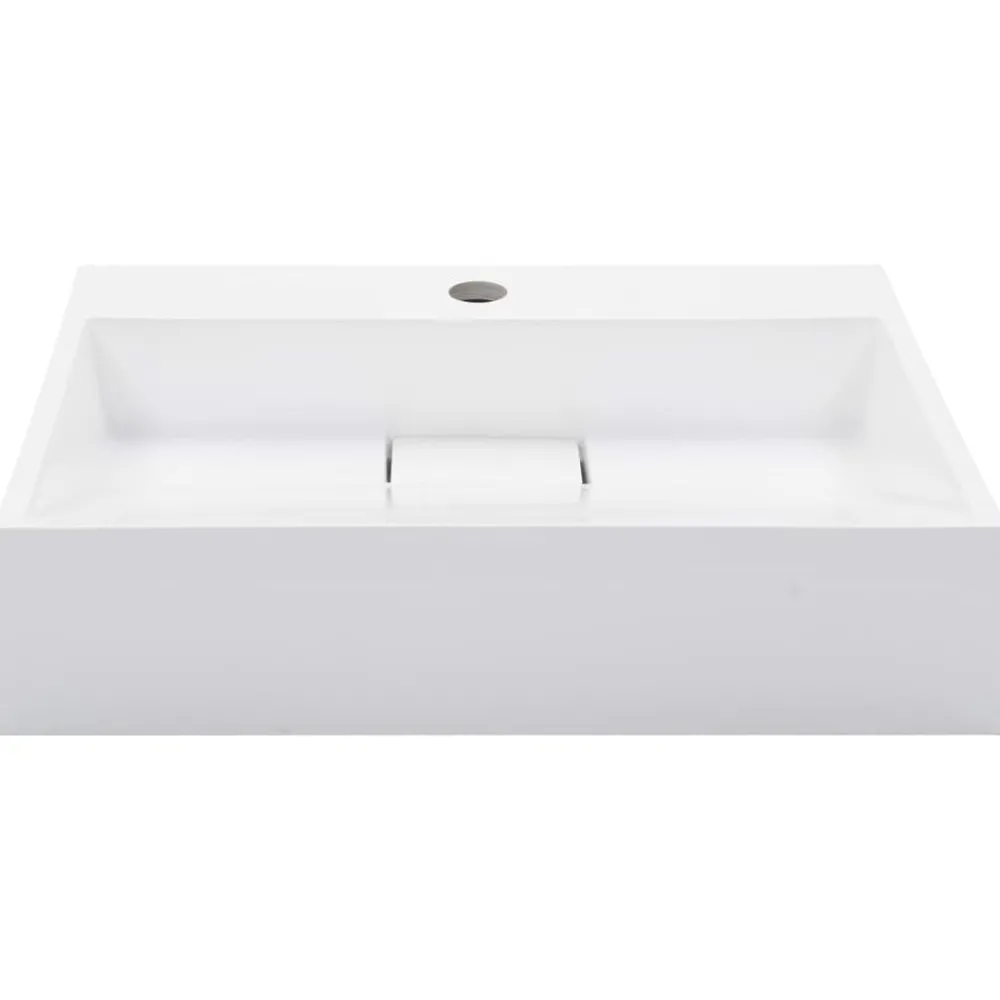 Sanitair & Loodgietersbenodigdheden*vidaXL Wastafel 50x38x13 cm mineraal gegoten/marmer gegoten wit