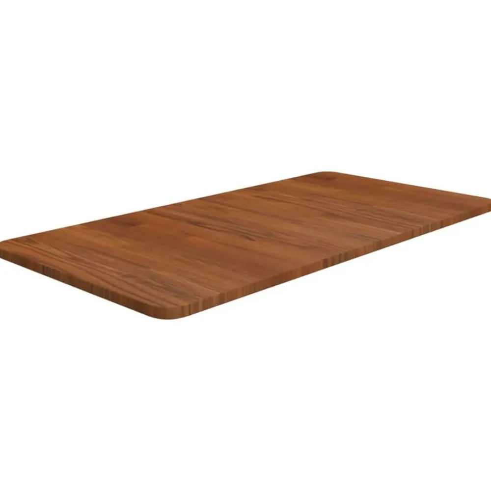 Bouwmaterialen*vidaXL Wastafelblad 80x40x1,5 cm behandeld massief hout Donkerbruin