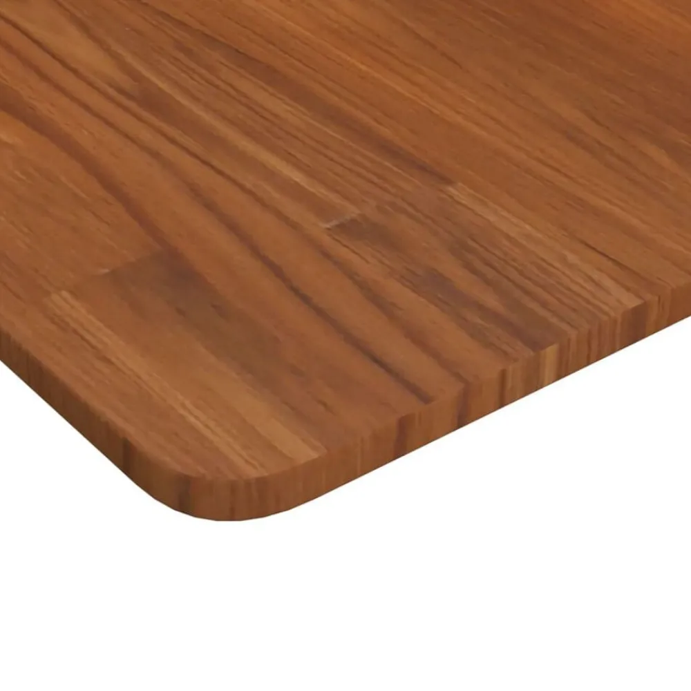 Bouwmaterialen*vidaXL Wastafelblad 80x40x1,5 cm behandeld massief hout Donkerbruin