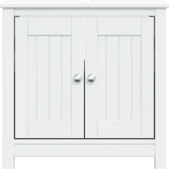 Meubelsets*vidaXL Wastafelkast BERG 60x34x59 cm massief grenenhout Wit