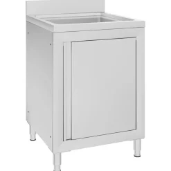 Catering & Horeca*vidaXL Wastafelkast commercieel 60x60x96 cm roestvrij staal
