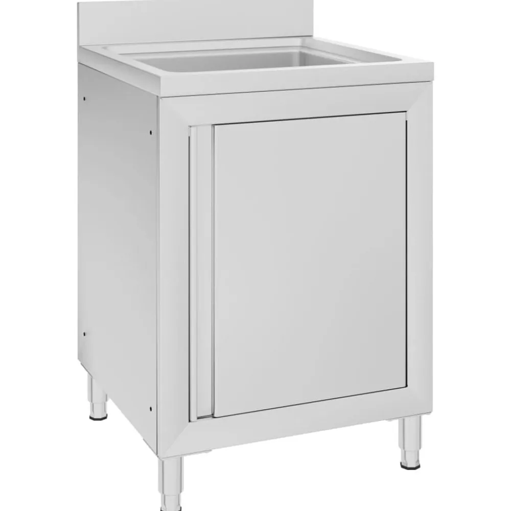 Catering & Horeca*vidaXL Wastafelkast commercieel 60x60x96 cm roestvrij staal
