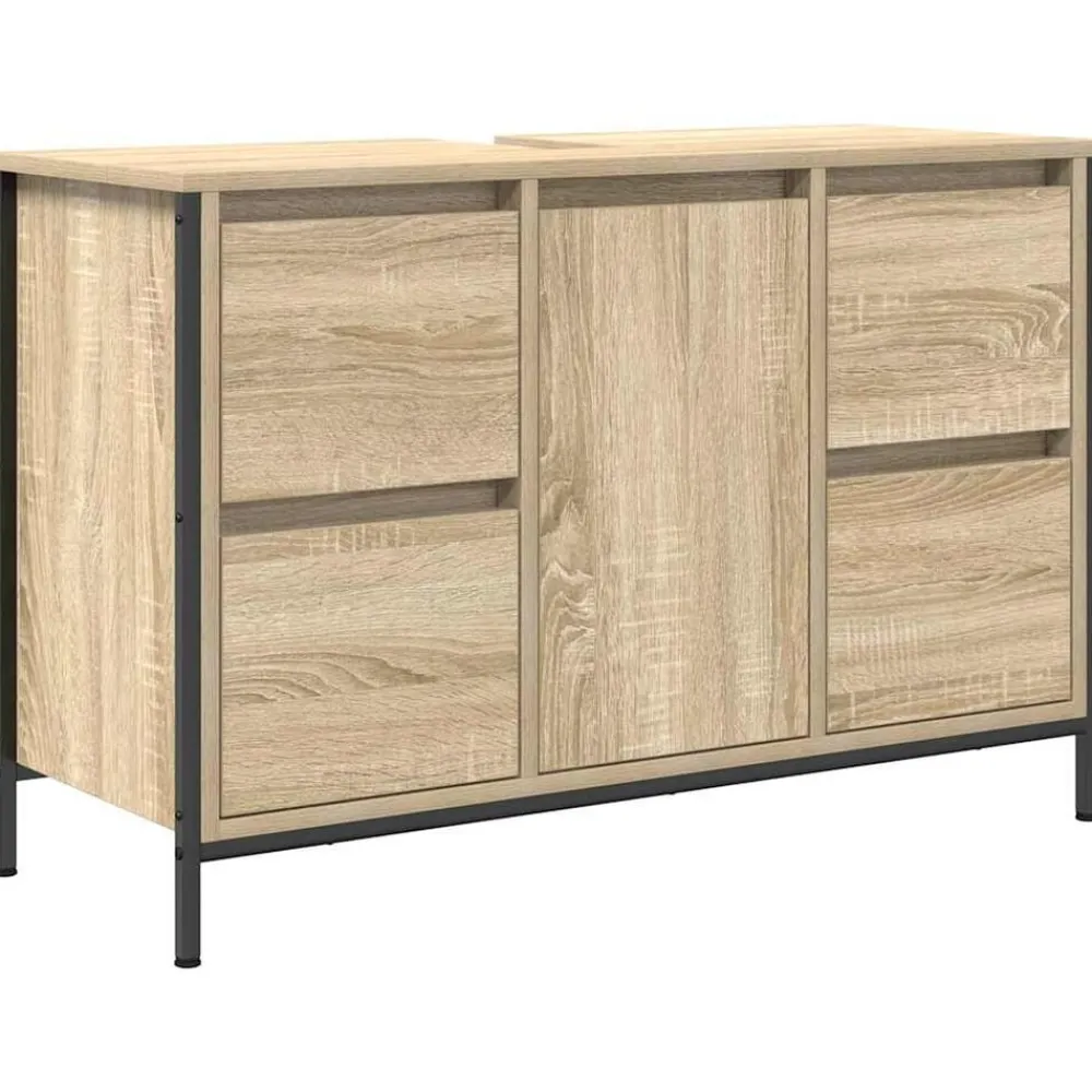Wastafelkast met lades 90x34,5x60 cm kleurig>vidaXL Hot