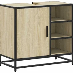 Meubelsets*vidaXL Wastafelkast 65x33x60 cm bewerkt hout Sonoma eiken