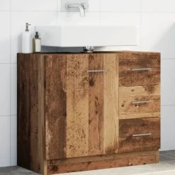 Wastafelkast 63x30x54 cm bewerkt hout kleurig>vidaXL Discount