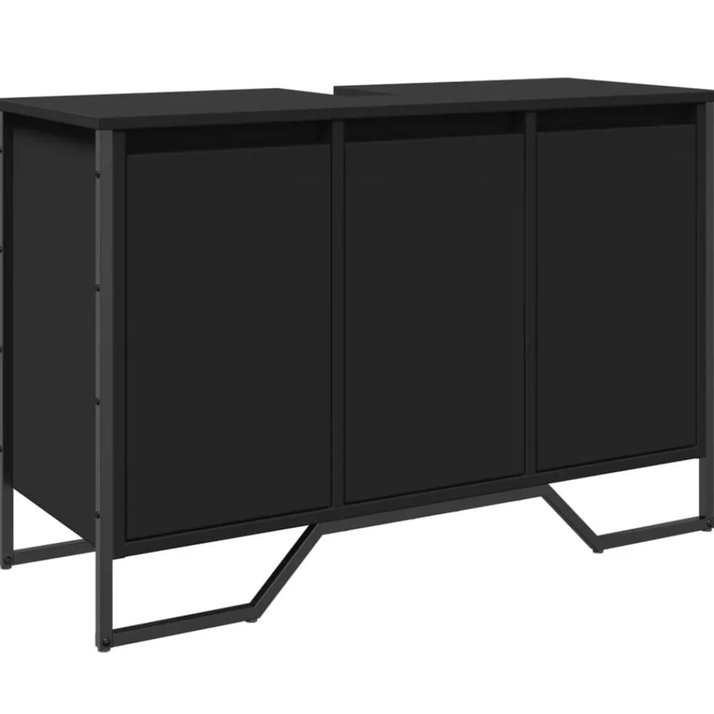 Wastafelkast 91x35x60 cm bewerkt hout>vidaXL Online