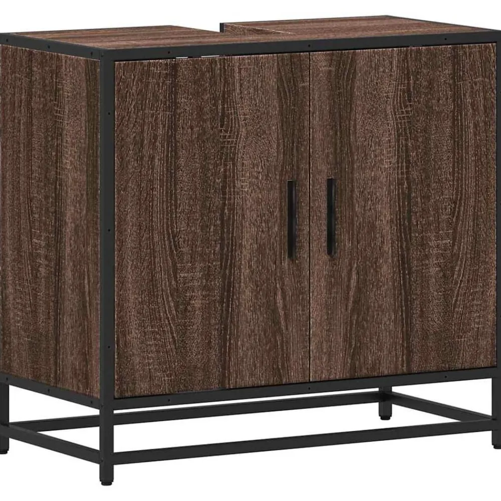 Wastafelkast 65x33x60 cm bewerkt hout>vidaXL Outlet