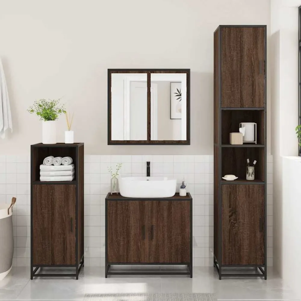 Wastafelkast 65x33x60 cm bewerkt hout>vidaXL Outlet