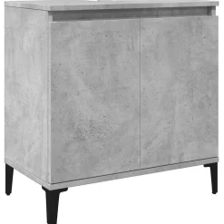 Wastafelkast 58x33x60 cm bewerkt hout betongrijs>vidaXL Best