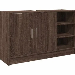 Meubelsets*vidaXL Wastafelkast 90x29x55 cm bewerkt hout ig bruin eikenkleur