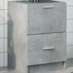 Meubelsets*vidaXL Wastafelkast 40x37x59 cm bewerkt hout Betongrijs