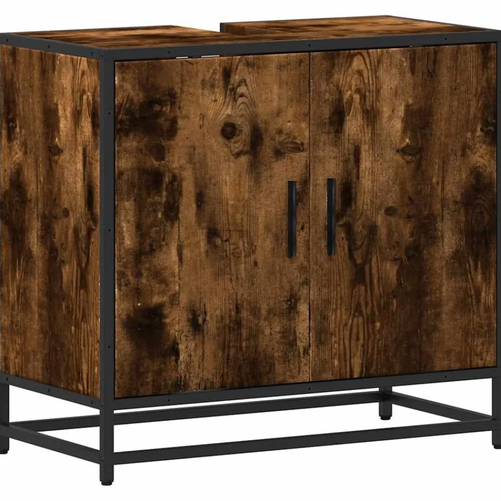 Wastafelkast 65x33x60 cm bewerkt hout kleurig>vidaXL Clearance