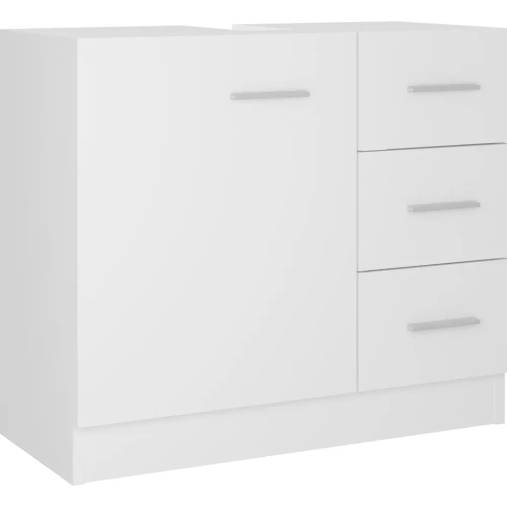 Meubelsets*vidaXL Wastafelkast 63x30x54 cm bewerkt hout Wit