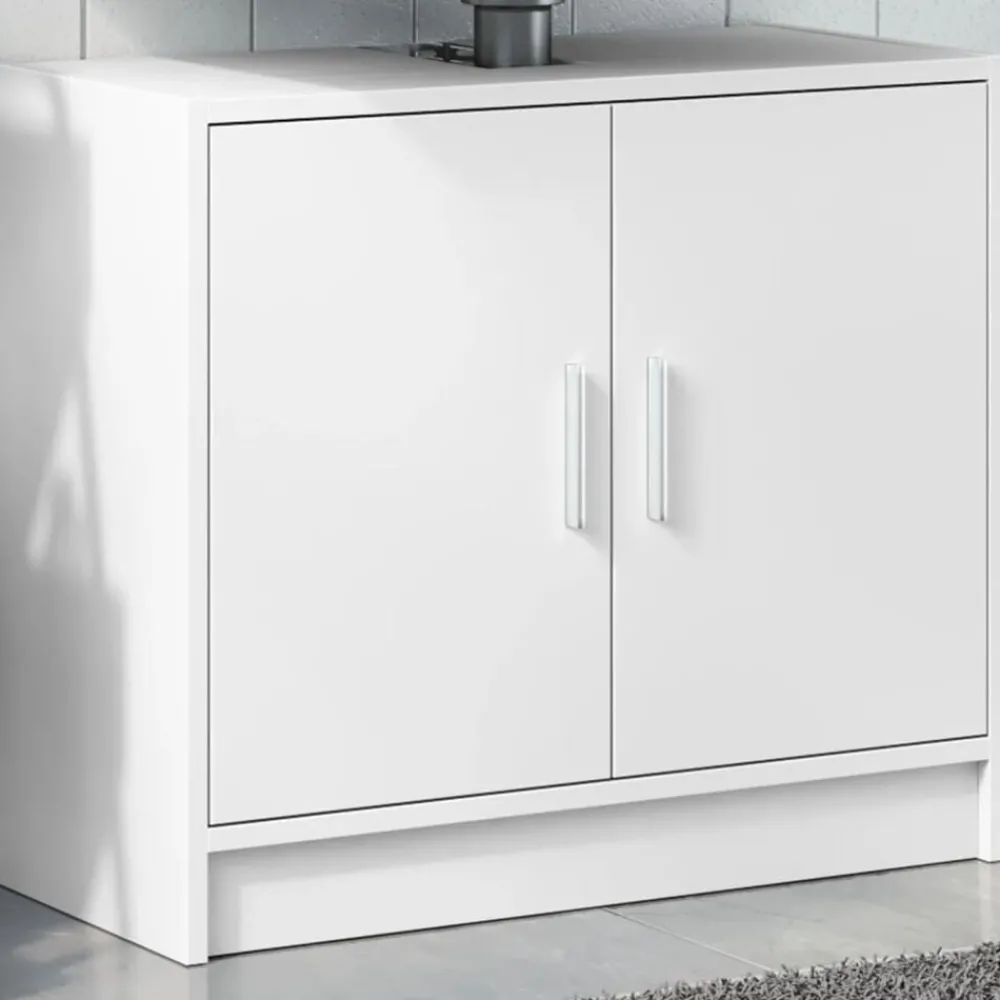 Meubelsets*vidaXL Wastafelkast 63x29x55 cm bewerkt hout Wit