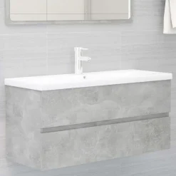 Wastafelkast 100x38,5x45 cm bewerkt hout>vidaXL New