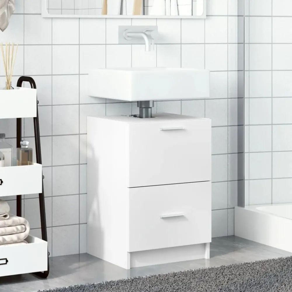 Wastafelkast 40x37x59 cm bewerkt hout>vidaXL Outlet