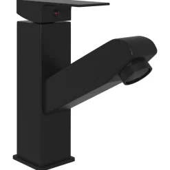 Sanitair & Loodgietersbenodigdheden*vidaXL Wastafelkraan met uittrekfunctie 157x172 mm Zwart