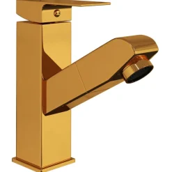 Sanitair & Loodgietersbenodigdheden*vidaXL Wastafelkraan met uittrekfunctie 157x172 mm kleurig Goud