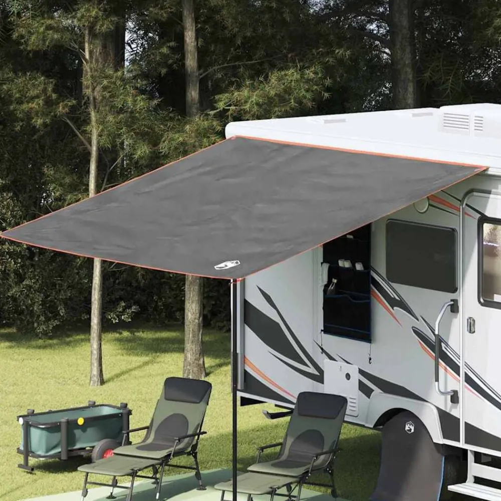 Buitensport*vidaXL Waterbestendige Tarp met dak Grijs en oranje