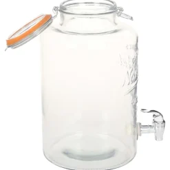 Keuken & Eetkamer*vidaXL Waterdispenser XXL met kraan 8 L glas transparant