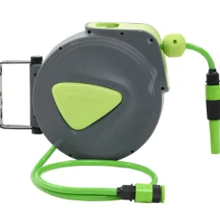 Waterslanghaspel automatisch intrekbaar wandmontage 10+1 m>vidaXL Sale