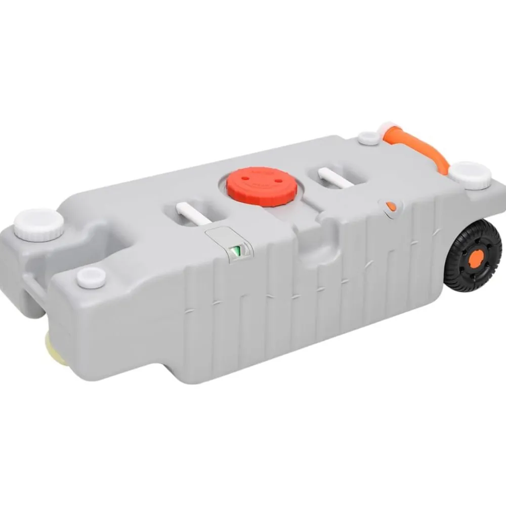 Watertank op wielen 75 L grijs>vidaXL Online