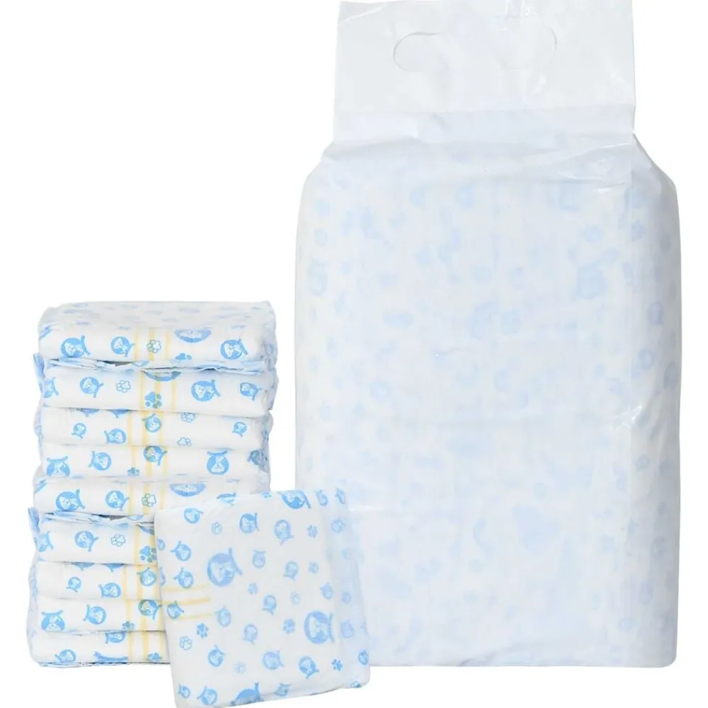 Huisdierbenodigdheden*vidaXL Wegwerphondendiensten Mannelijk 30 pcs Wit XS