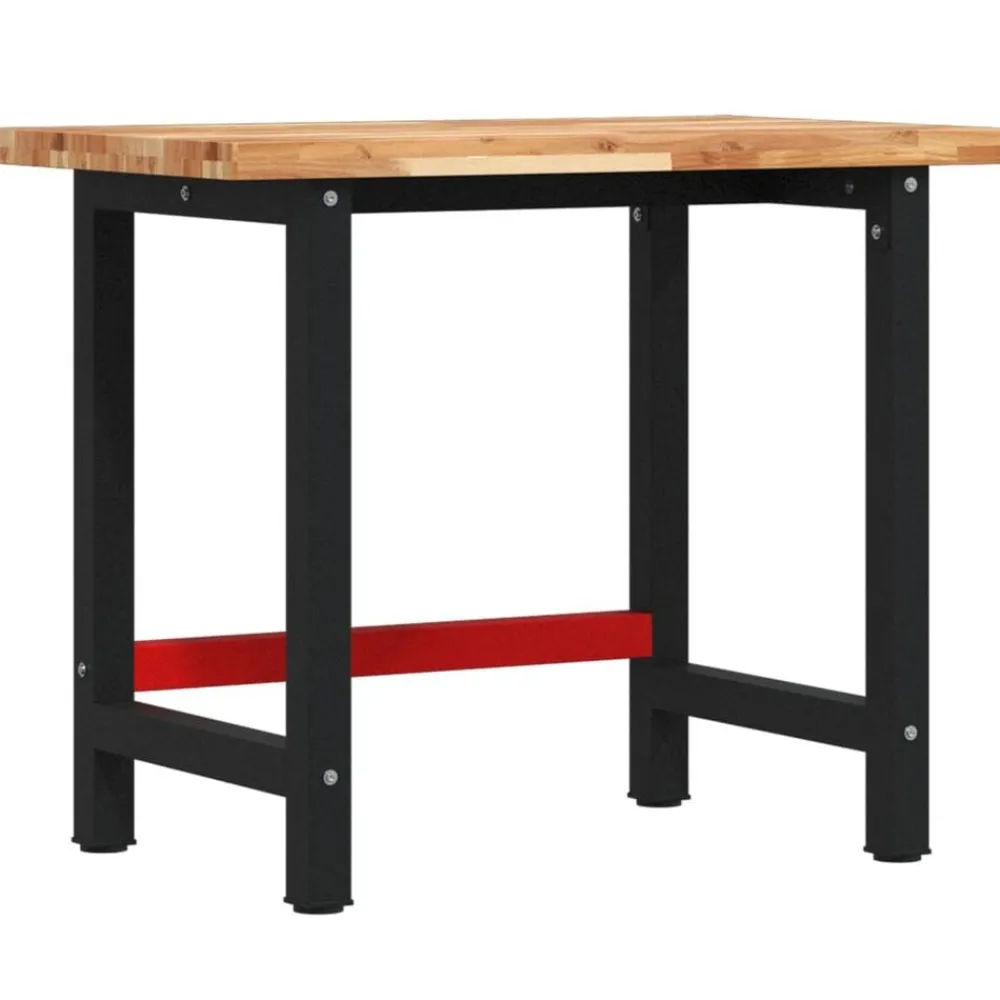 Werkbank rechthoekig 100x60x83 cm massief acaciahout>vidaXL Hot