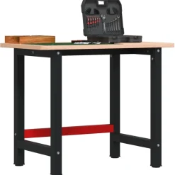 Werkbank rechthoekig 100x60x81,5 cm massief beukenhout>vidaXL Discount