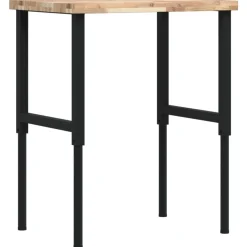 Werkbank rechthoekig 80x60x(73-99,5) cm massief acaciahout>vidaXL New