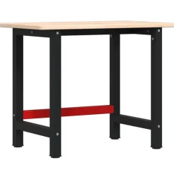 Werkbank rechthoekig 100x60x81,5 cm massief eikenhout>vidaXL Discount