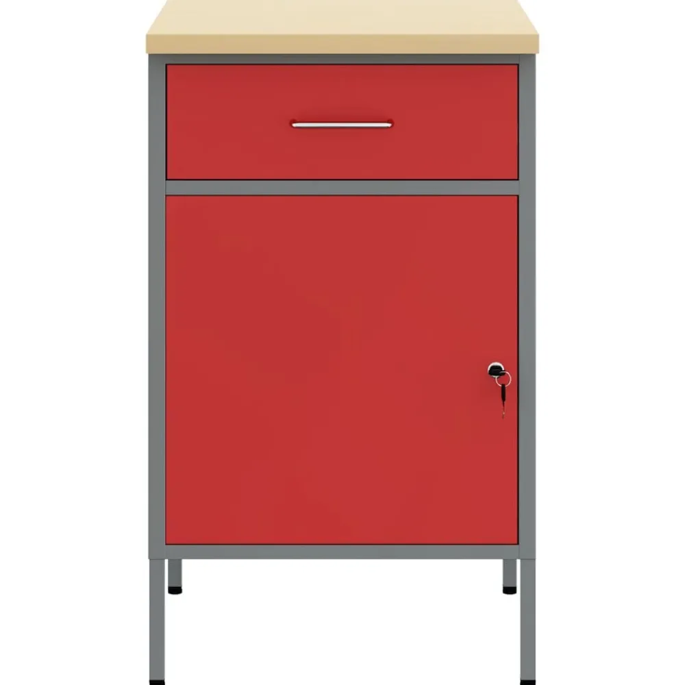 Werkbank en Grijs 50 x 55 x 85 cm Engineered hout en staal>vidaXL New