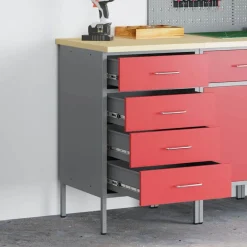 Werkbank en Grijs 50 x 55 x 85 cm Engineered hout en staal>vidaXL Sale