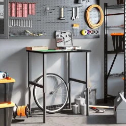 Werkbank 80x60x(71,5-98) cm eikenhout donkerbruin><noscript><img width=