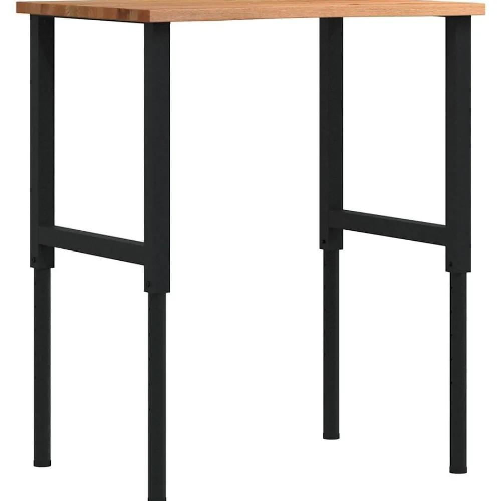 Werkbank 80x60x(71,5-98) cm eikenhout lichtbruin>vidaXL Online